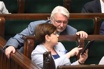Premier Beata Szydło i szef MSZ Witold Waszczykowski