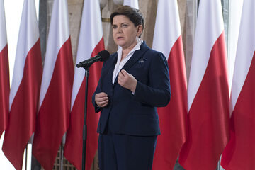 Premier Beata Szydło na uroczystości powołania Polskiej Grupy Górniczej
