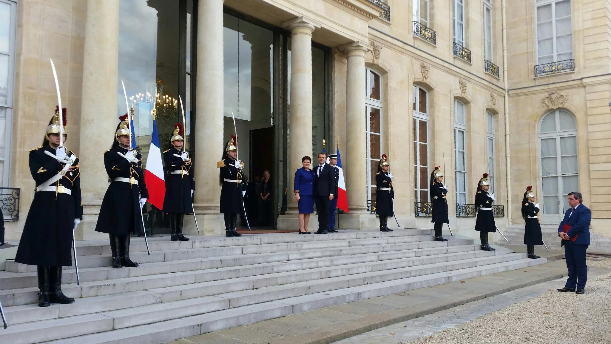 Beata Szydło, Emmanuel Macron