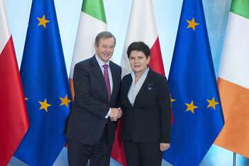 Premier Irlandii Enda Kenny oraz premier Beata Szydło