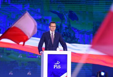 Premier Mateusz Morawiecki na konwencji PiS