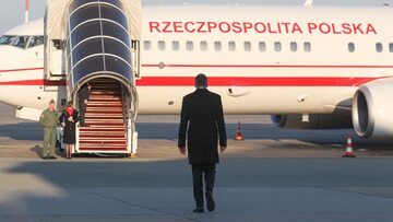 Premier Mateusz Morawiecki w drodze do USA