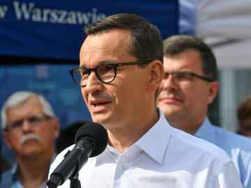 Premier Mateusz Morawiecki w Wołominie