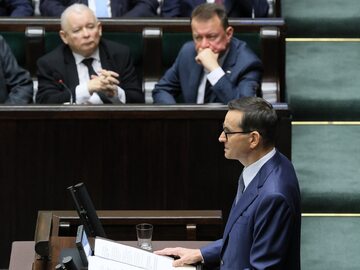 Premier Mateusz Morawiecki wygłasza expose