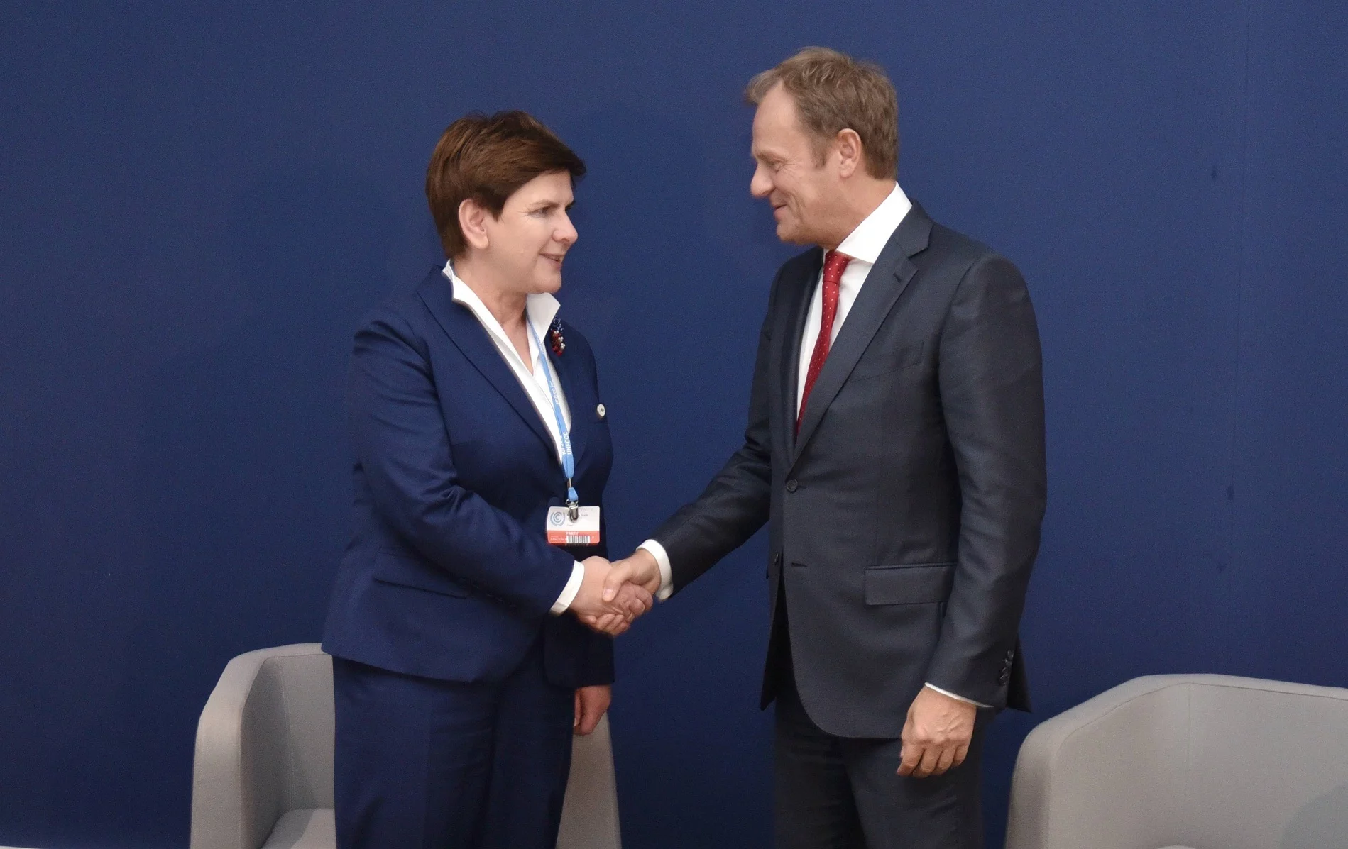 Beata Szydło i Donald Tusk