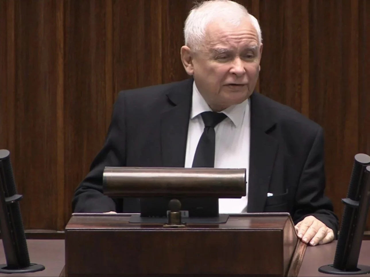 Prezes PiS Jarosław Kaczyński w Sejmie