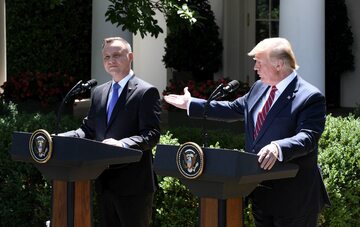 Prezydenci Andrzej Duda i Donald Trump w Waszyngtonie