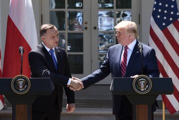 Prezydenci Andrzej Duda i Donald Trump