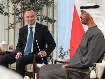 Prezydenci Andrzej Duda i Mohamed bin Zayed Al Nahyan