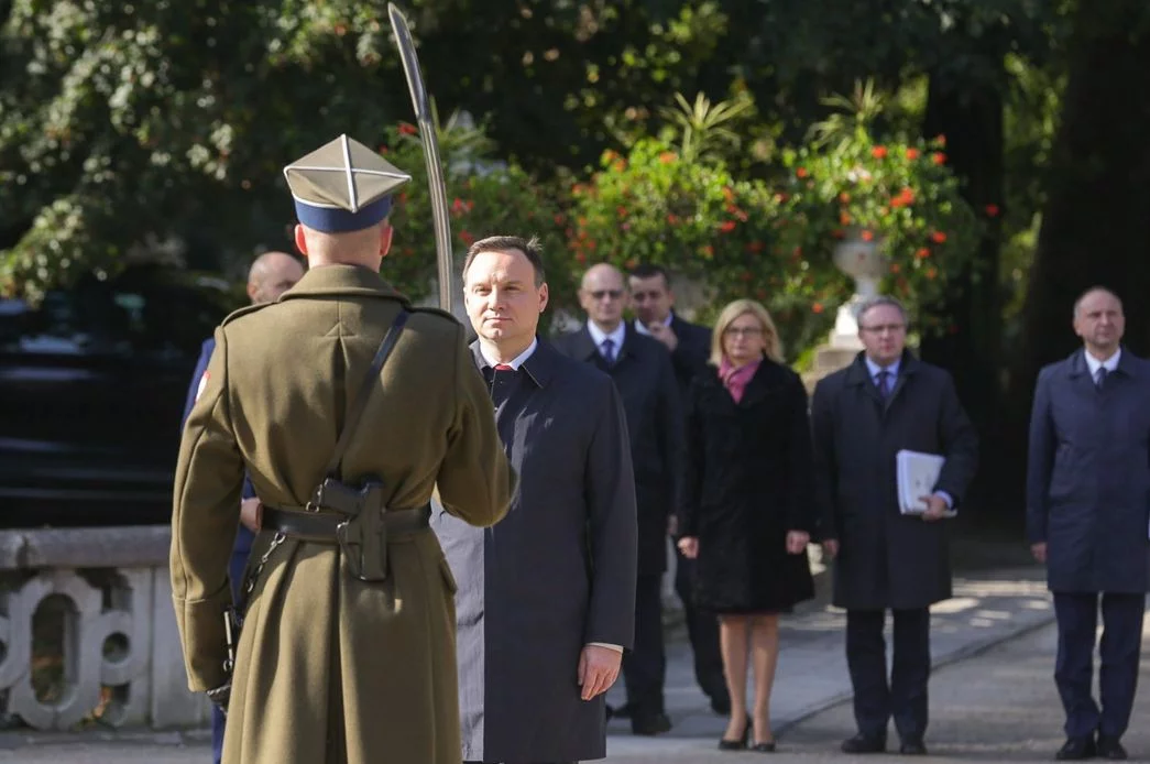 Andrzej Duda w Łańcucie