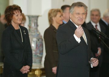 Prezydent Aleksander Kwaśniewski w 2004 roku