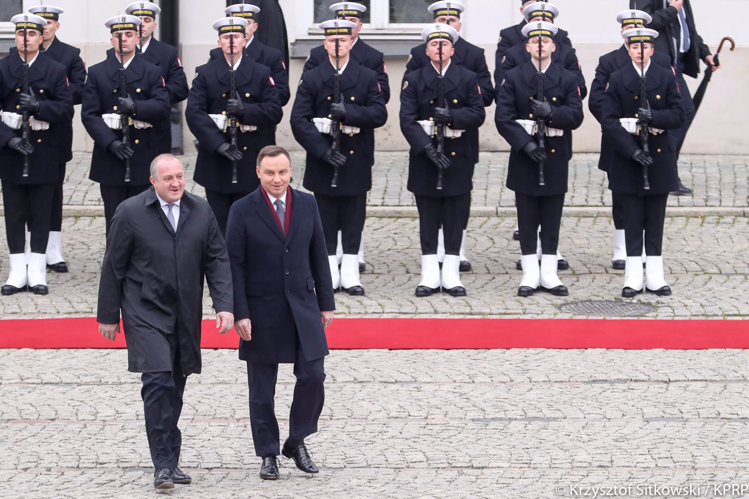 Giorgi Margwelaszwili i Andrzej Duda