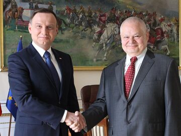 Prezydent Andrzej Duda i Adam Glapiński