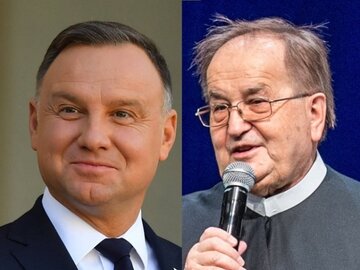 Prezydent Andrzej Duda i o. Tadeusz Rydzyk