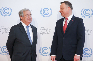 Prezydent Andrzej Duda i Sekretarz Generalny ONZ Antonio Guterres