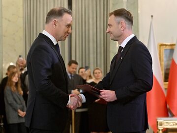 Prezydent Andrzej Duda i Sławomir Nitras