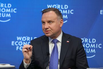 Prezydent Andrzej Duda w Davos