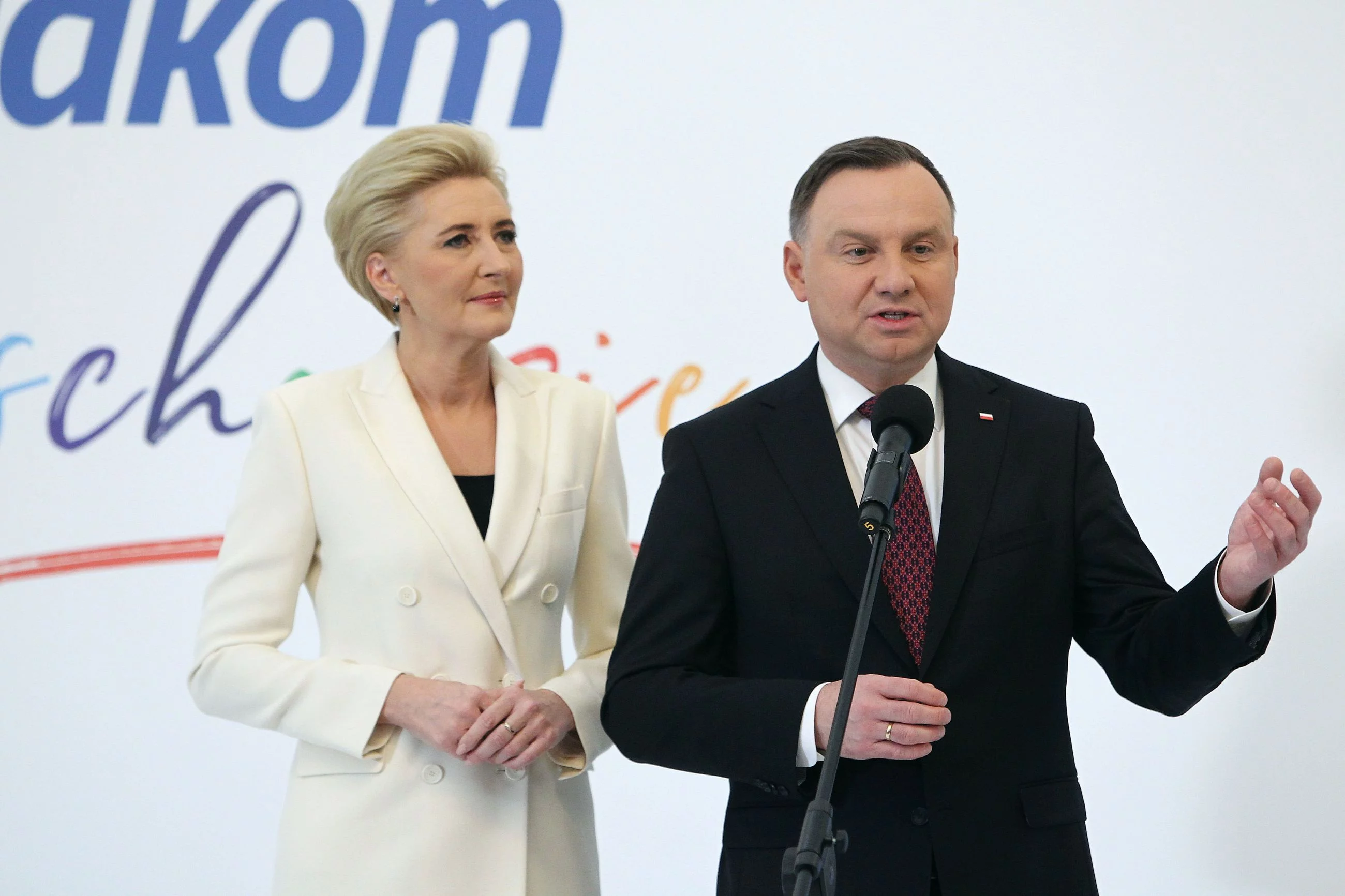 Prezydent Andrzej Duda z żoną