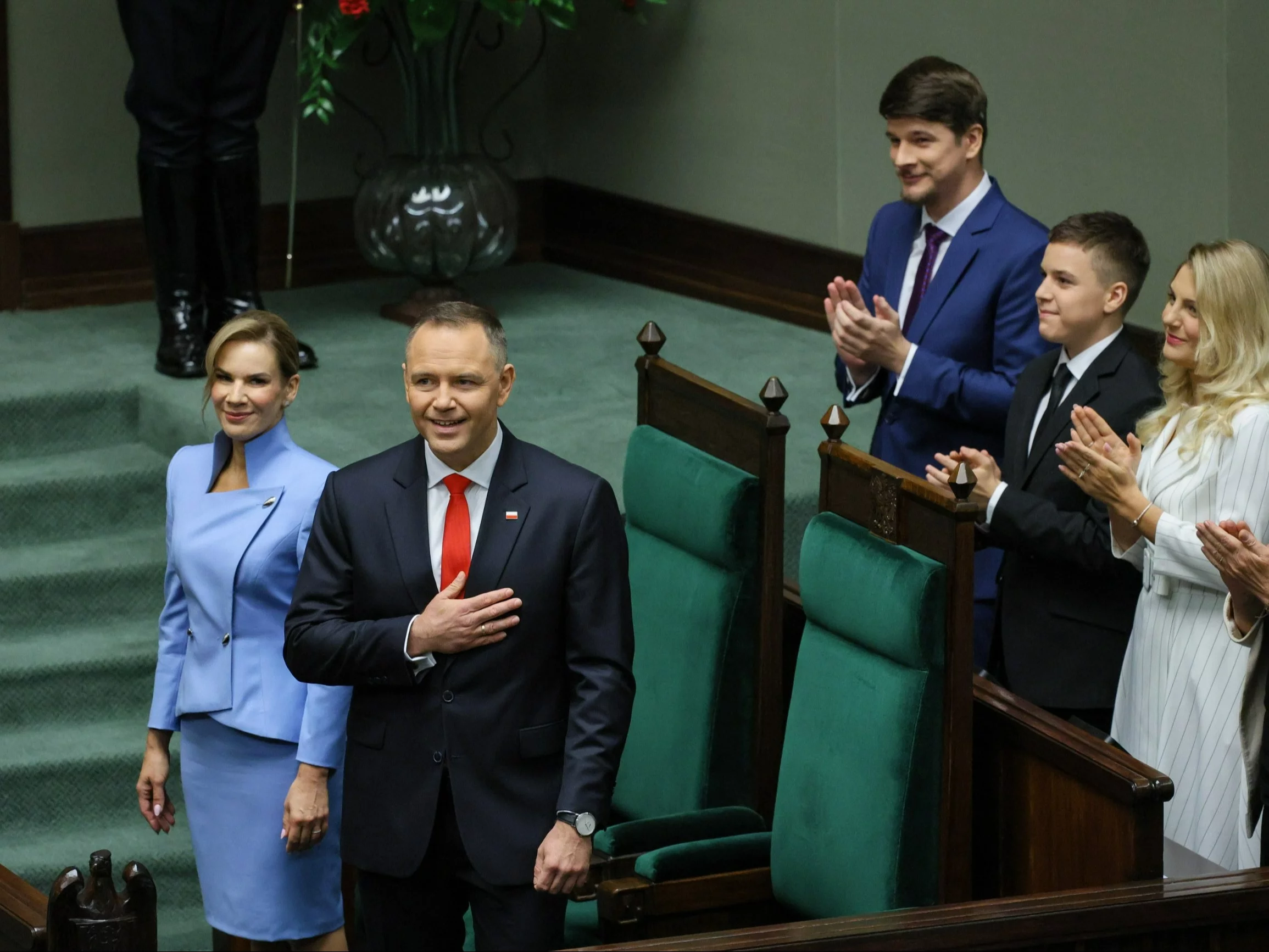 Karol Nawrocki z rodziną