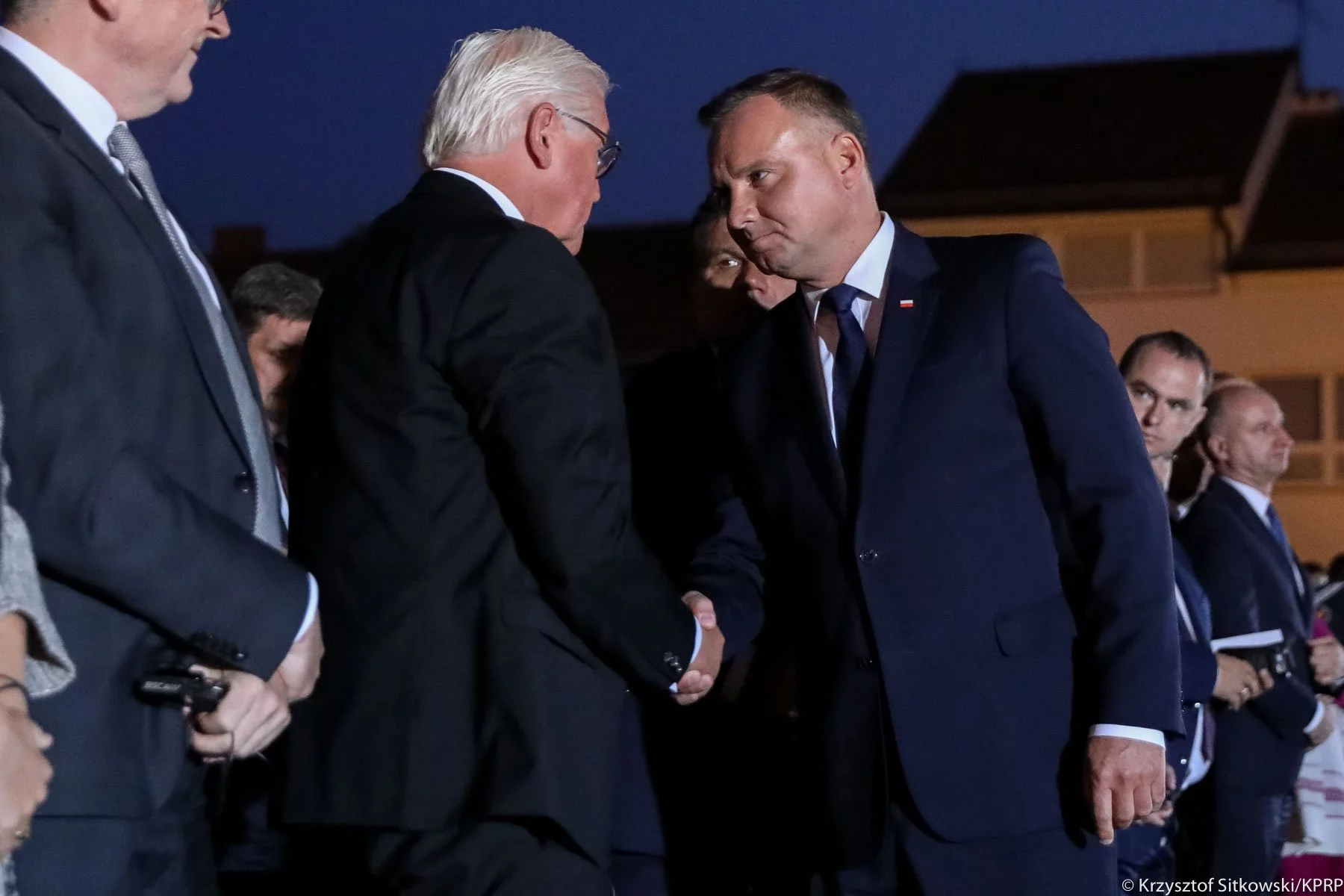 Frank-Walter Steinmeier i Andrzej Duda