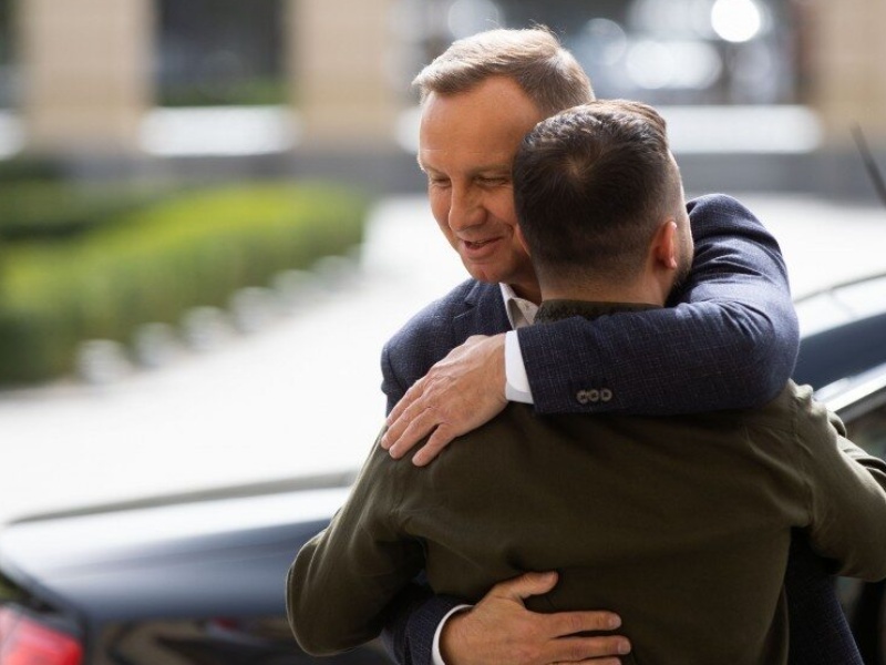 Andrzej Duda i Wołodymyr Zełenski w Kijowie