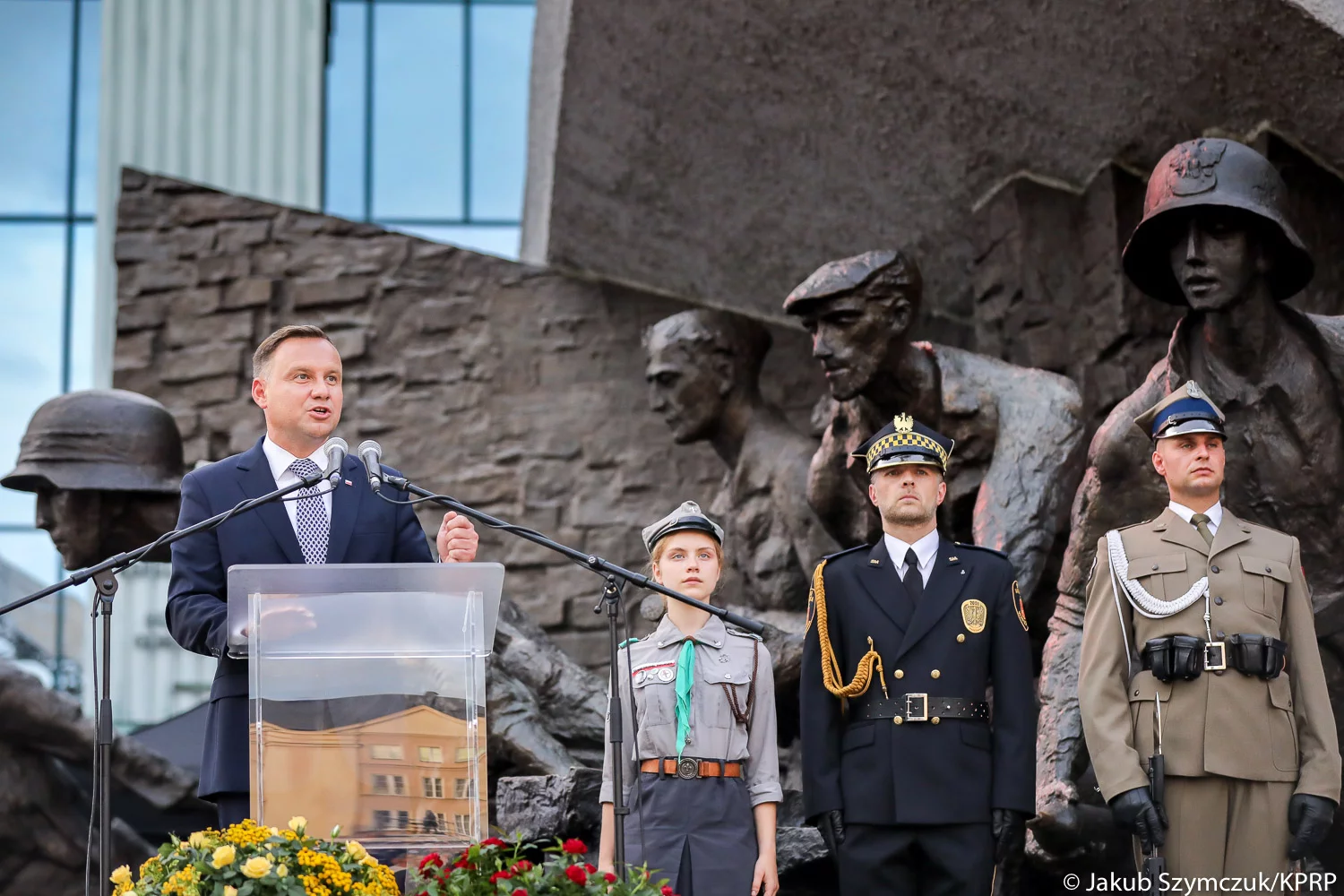 Prezydent Andrzej Duda podczas Apelu Poległych