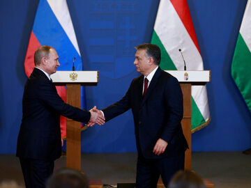 Prezydent Rosji Władimir Putin i premier Węgier Viktor Orban, 2017