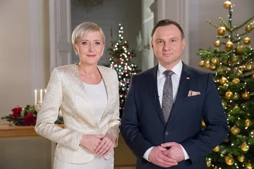 Prezydent RP Andrzej Duda i Pierwsza Dama Agata Kornhauser-Duda