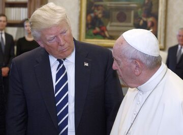 Prezydent USA Donald Trump i papież Franciszek