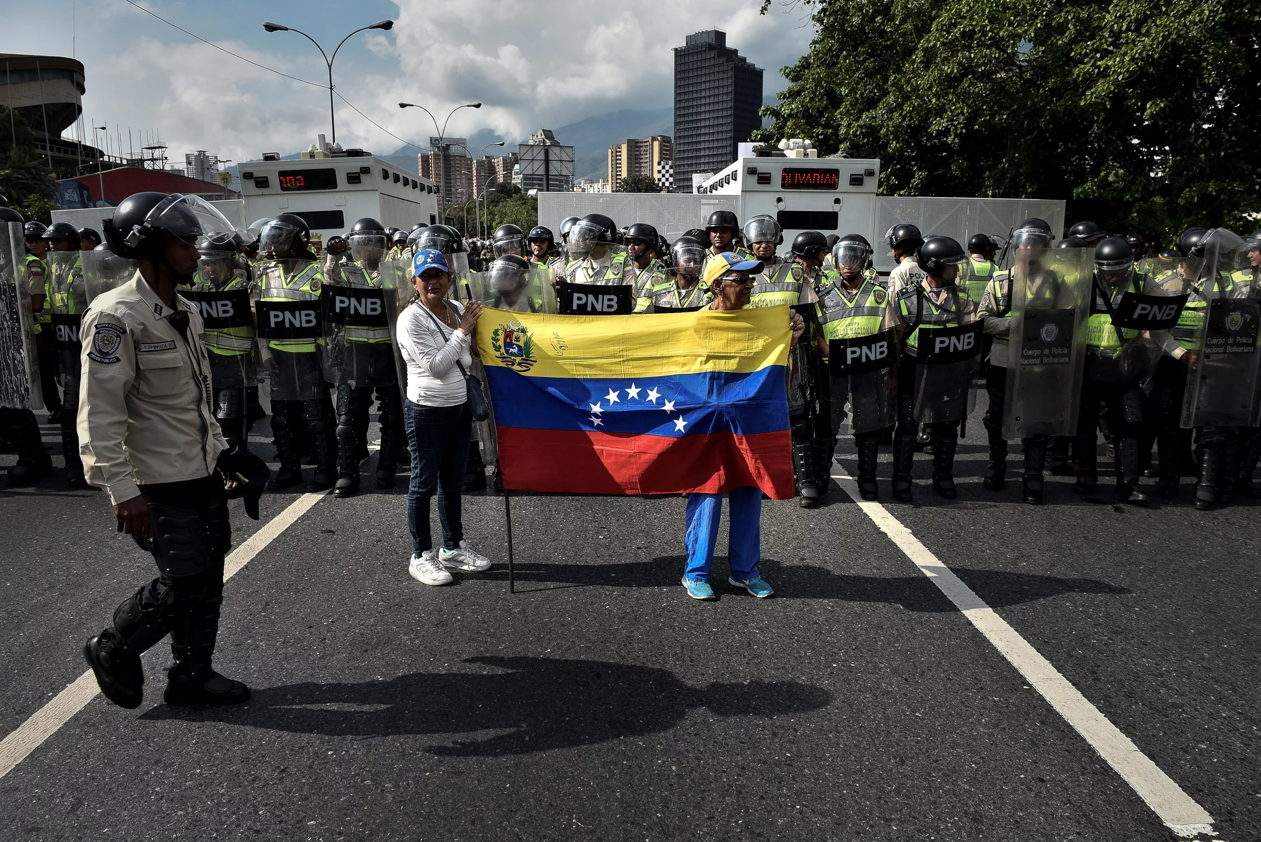 Caracas. Protest przeciwko prezydentowi Maduro