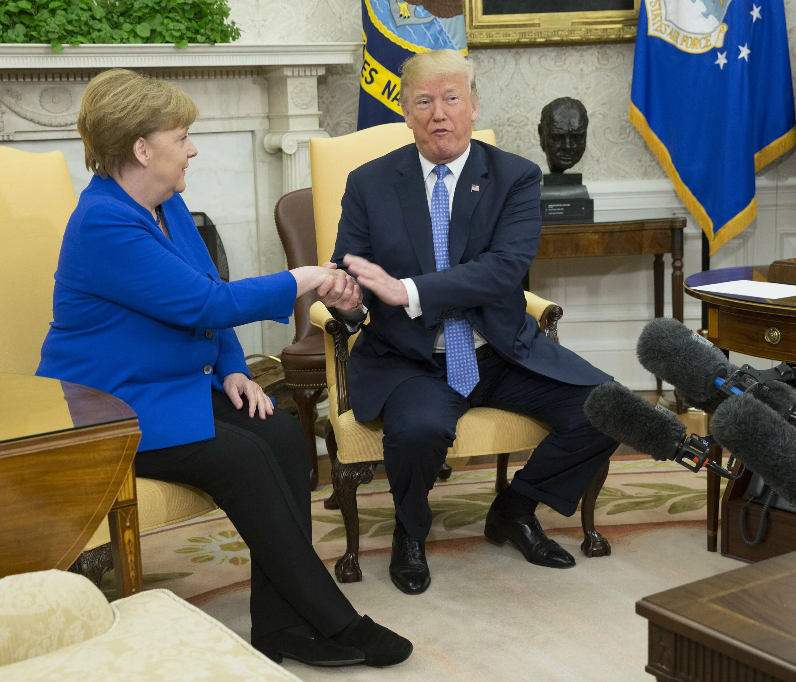 Angela Merkel i Donald Trump