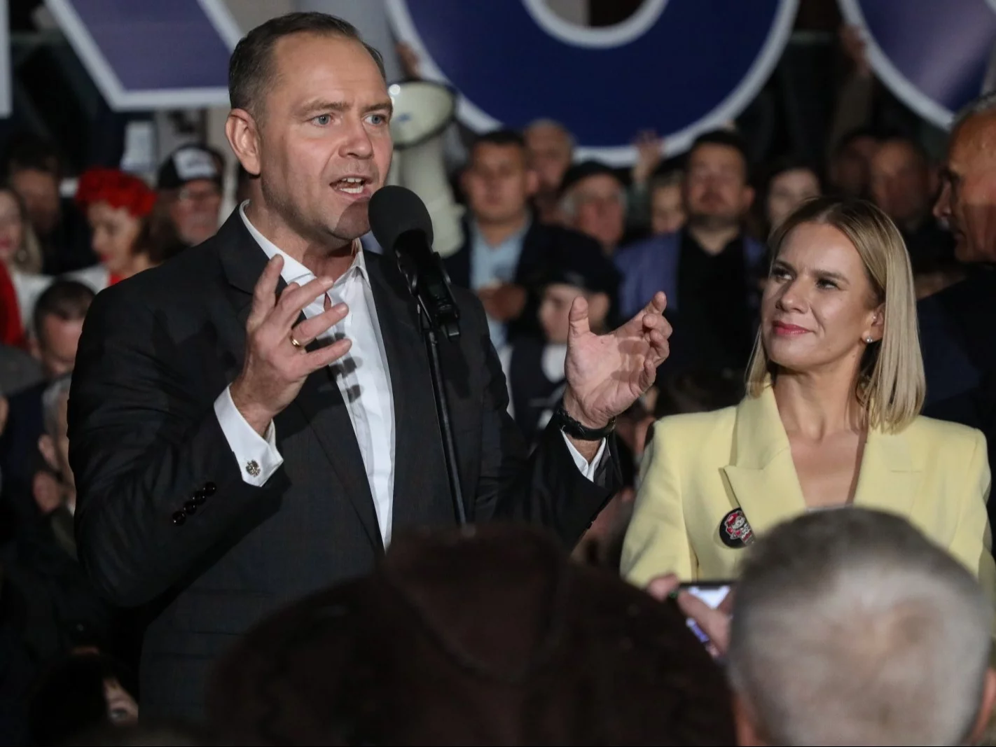 Karol Nawrocki z żoną Martą Nawrocką