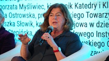Prof. Janina Stępińska na debacie Wizjonerzy Zdrowia