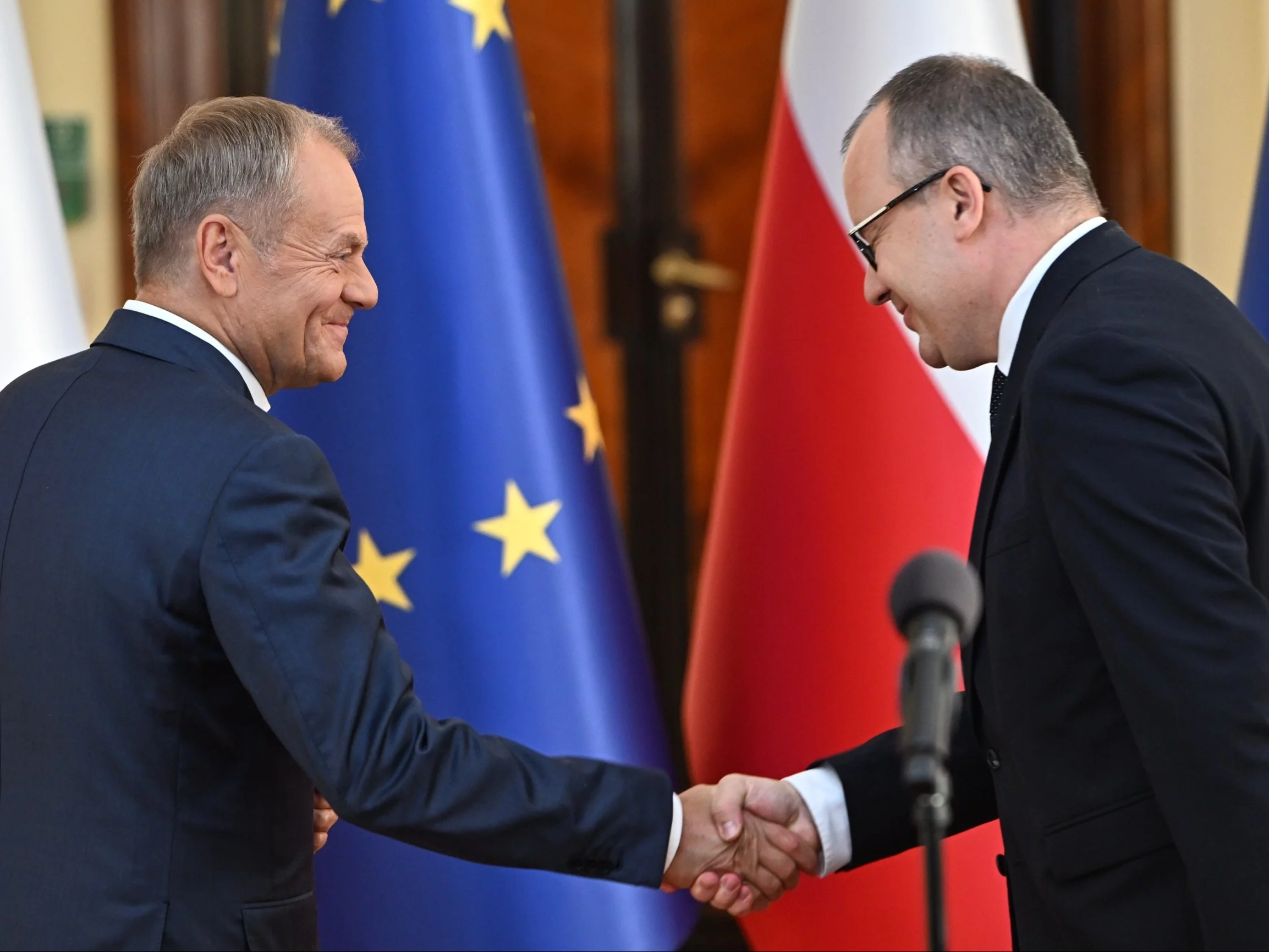 Premier Donald Tusk i minister sprawiedliwości Adam Bodnar