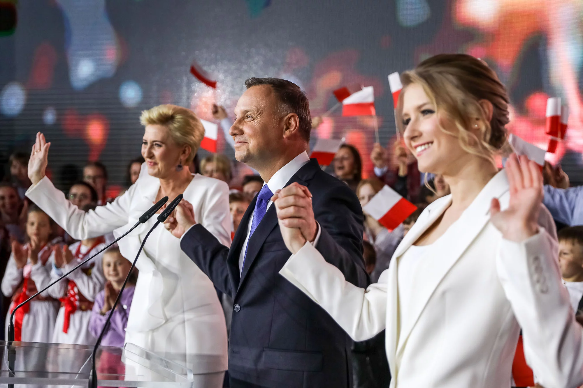 Agata Kornhauser-Duda, Andrzej Duda i Kinga Duda