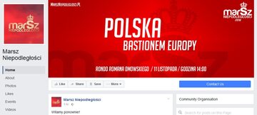 Profil Marszu Niepodległości na Facebooku