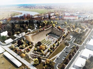 Projekt konkursowy Kallan Architekci – architektoniczno-urbanistyczna koncepcja  siedziby urzędów skarbowego oraz celno-skarbowego w Gorzowie Wlkp.