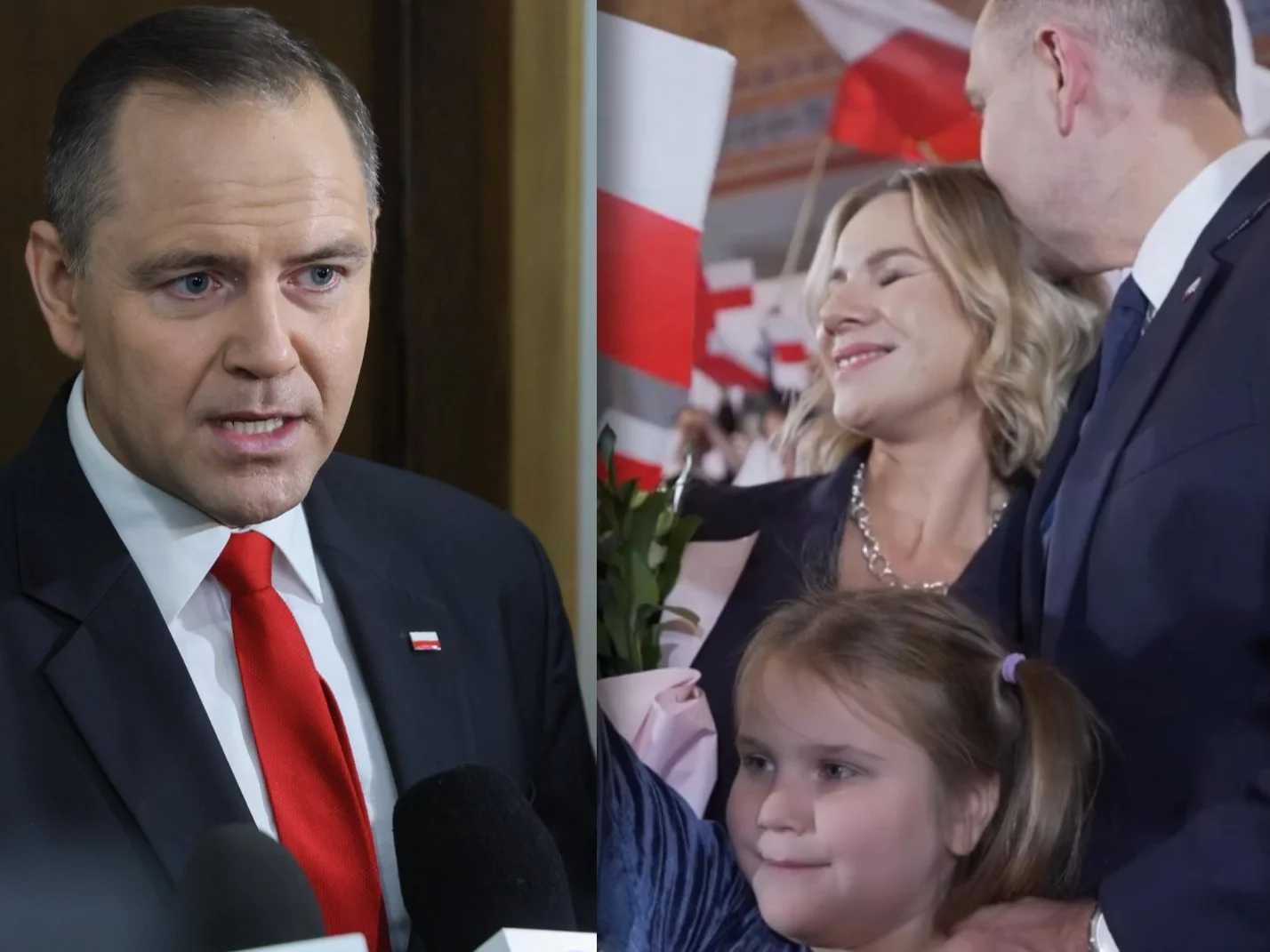 Karol Nawrocki, żona – Marta i córka – Kasia
