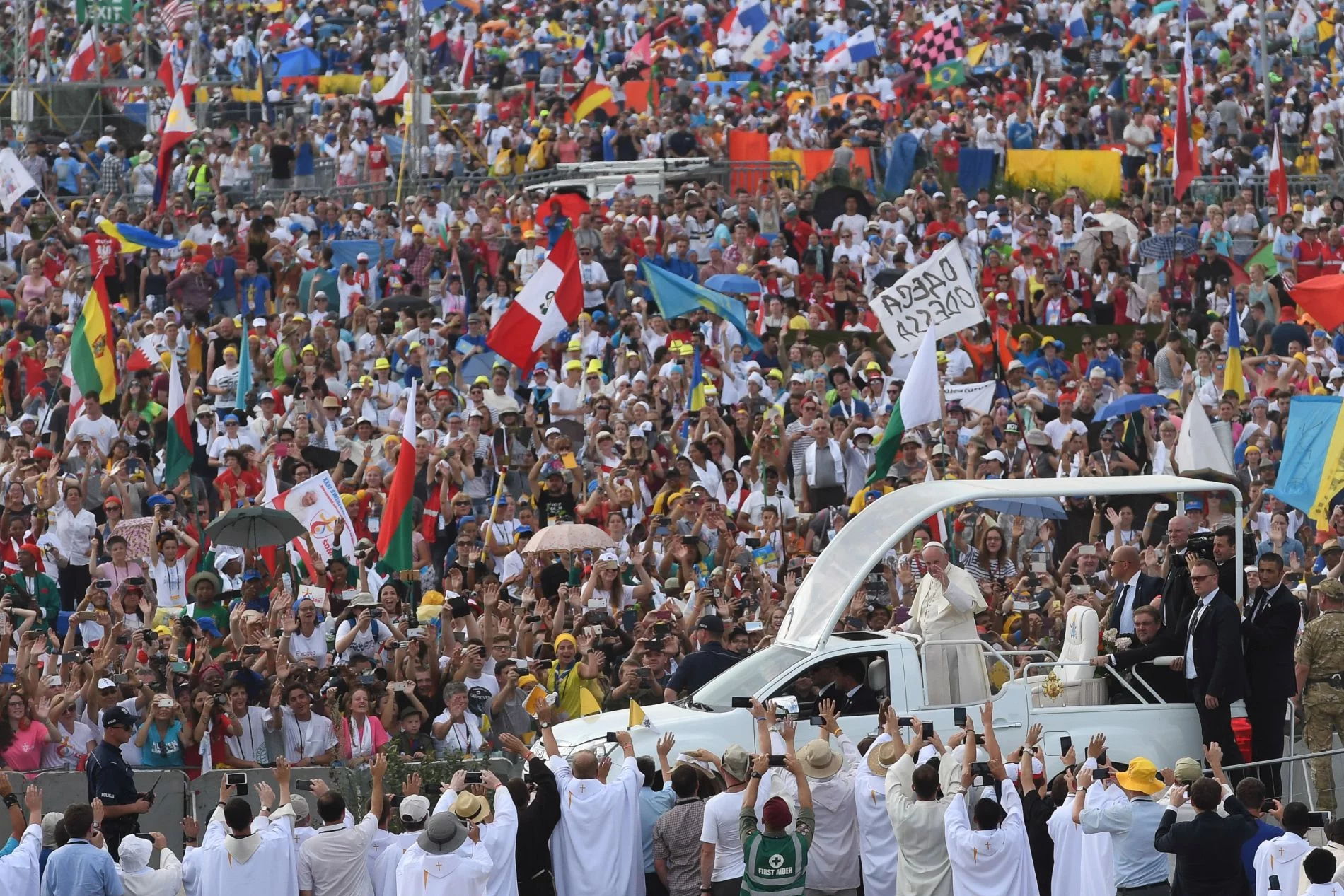 Papież Franciszek w Brzegach