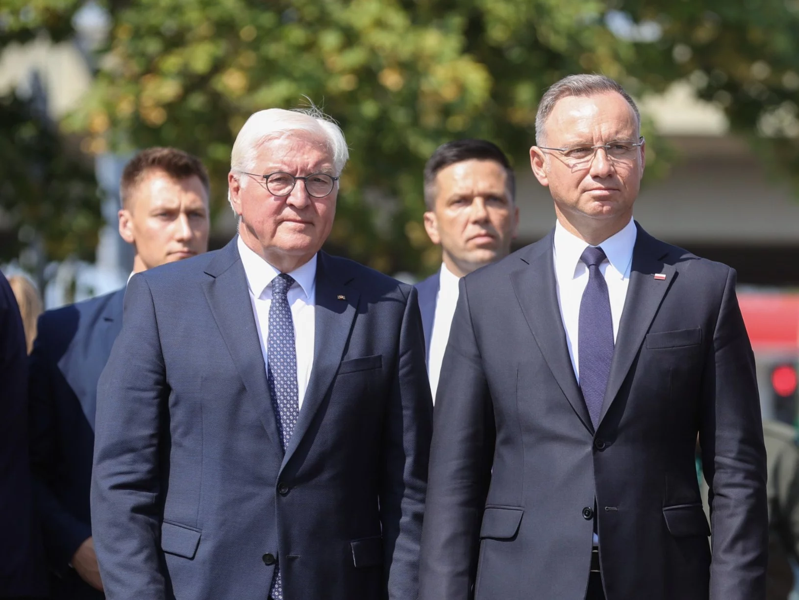 Frank-Walter Steinmeier i Andrzej Duda