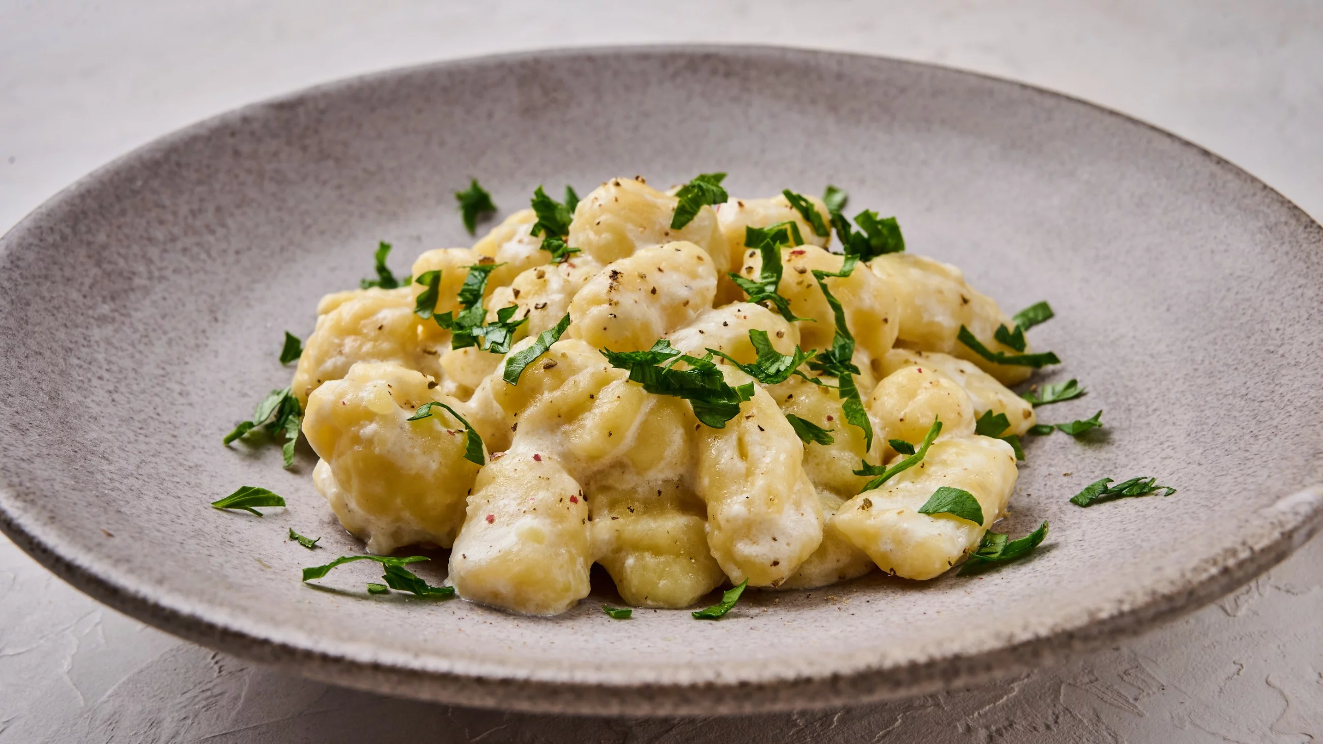 Gnocchi z sosem śmietanowym