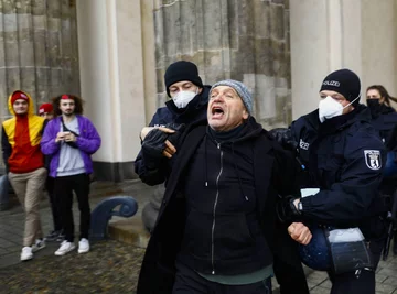 Protest antyszczepionkowców w Niemczech