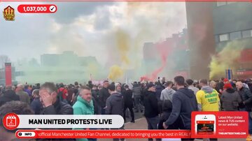 Protest kibiców Manchesteru United