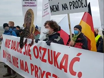 Protest młodych aktywistów