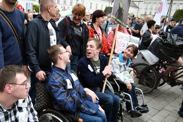 Protest osób niepełnosprawnych i ich opiekunów, 23 maja 2019