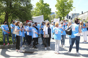 Protest pielęgniarek i położnych