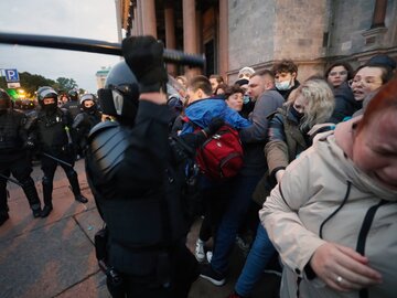 Protest przeciwko mobilizacji