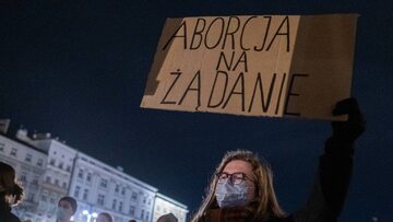 Protest przeciwko projektowi ustawy o zakazie aborcji, Kraków