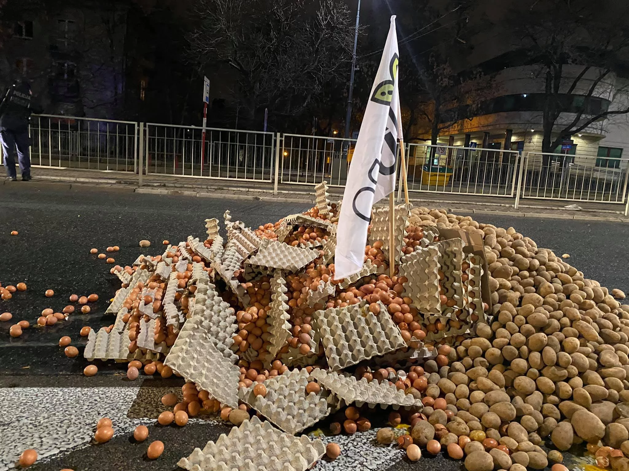 Protest Agrounii w Warszawie