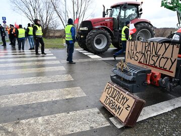 Protest rolników na granicy polsko-ukraińskiej